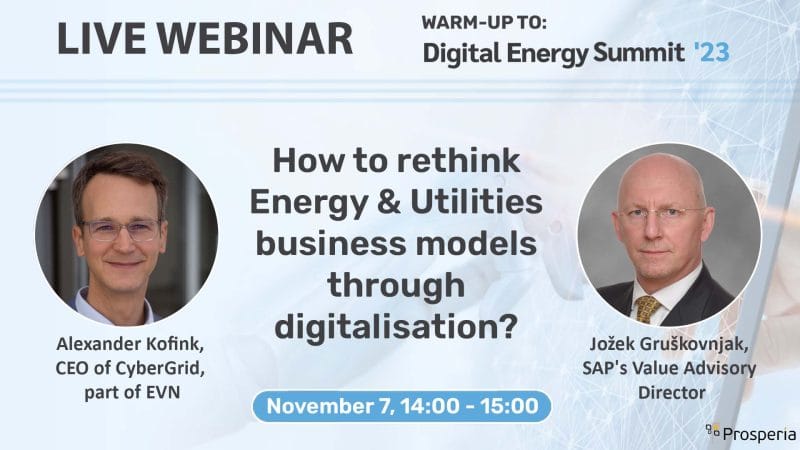 Brezplačni webinar: Kako digitalizacija spreminja vaše energetske poslovne modele?