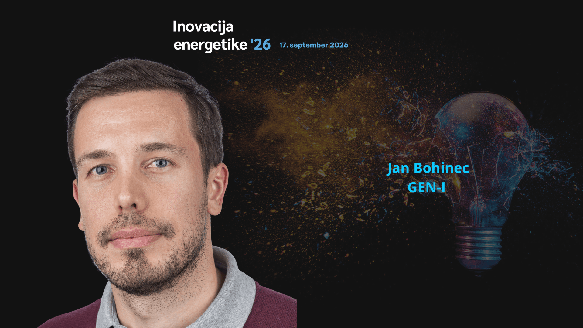 Jan Bohinec, GEN-I, govorec na Inovaciji energetike 2026 o umetni inteligenci pri trgovanju z energijo